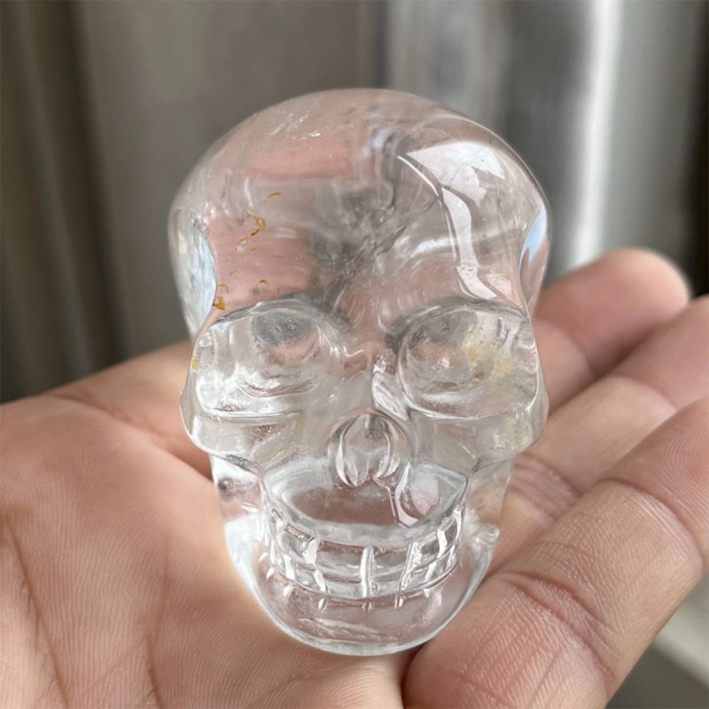 Quartz Crystal Skull Expands Psychic Energy Tibetan White Quartz Crystal - Image 5