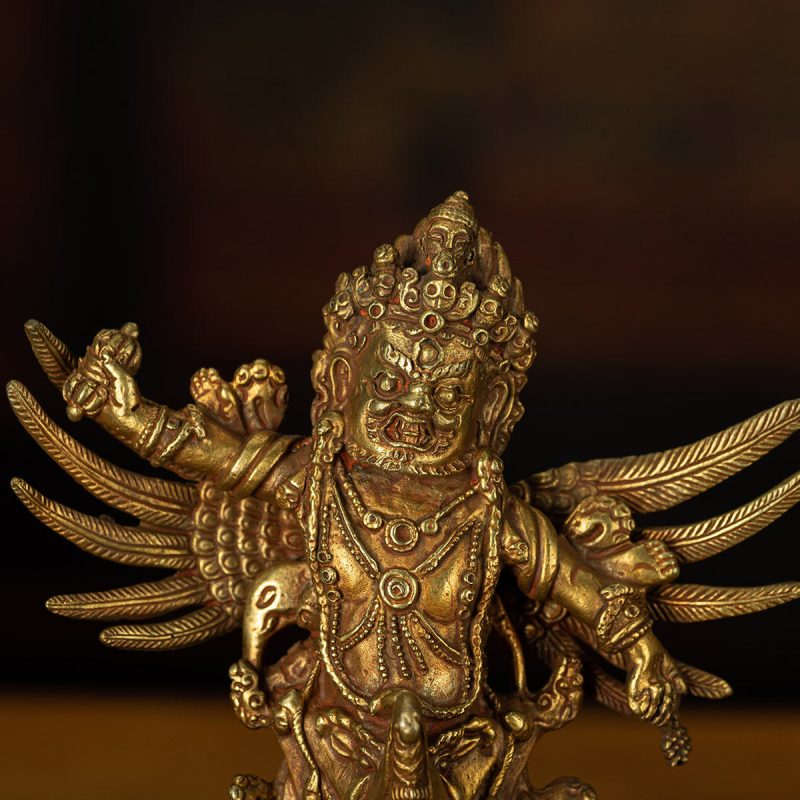 Qing Dynasty Puba Vajra subdues demons and protects the Dharma Tibetan antique Buddha statues Gilt Sera Monastery - Image 2