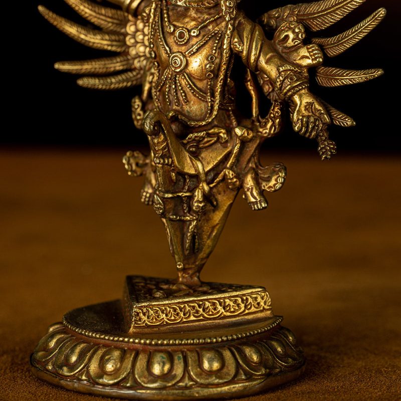 Qing Dynasty Puba Vajra subdues demons and protects the Dharma Tibetan antique Buddha statues Gilt Sera Monastery - Image 5