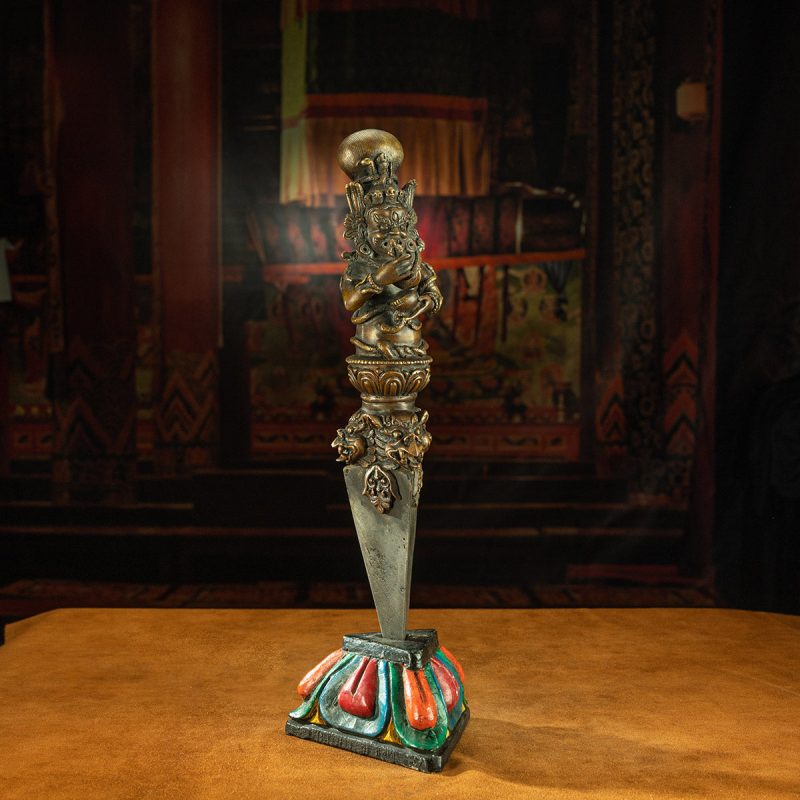 Qing Dynasty Vajira Of The Mahakala Dharma Protector Copper  Sakya Monastery - Image 5