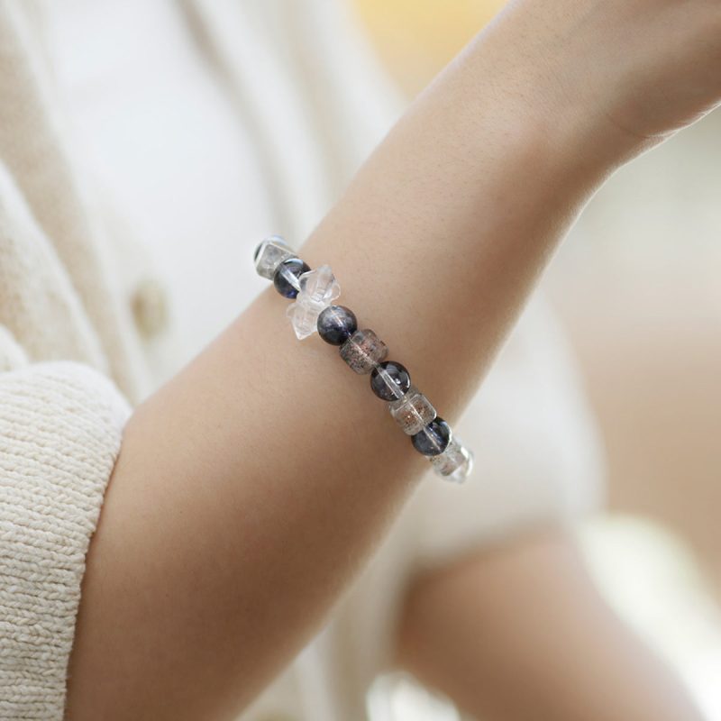 Protective Energy Black Quartz Green Phantom Quartz Bracelet - Image 5