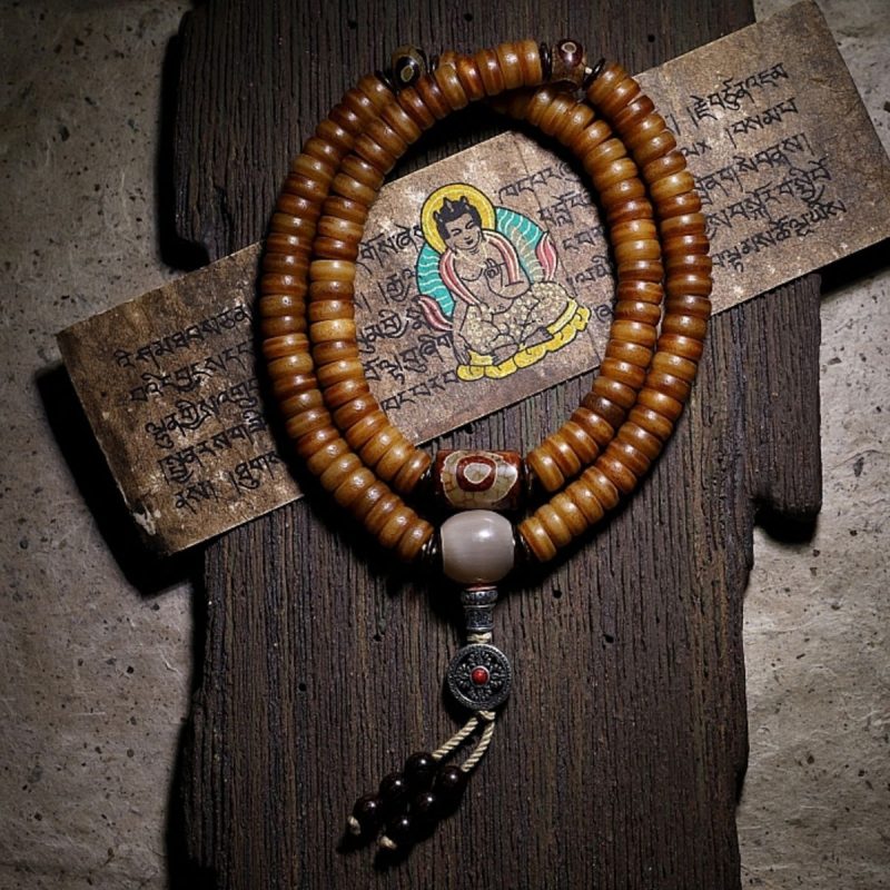Vitality Yak Bone 108 Mala Beads Necklace - Image 11