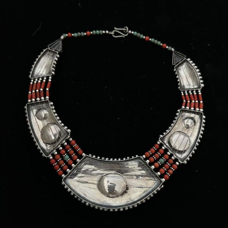 Primal Strength Turquoise and Coral Necklace - Image 2