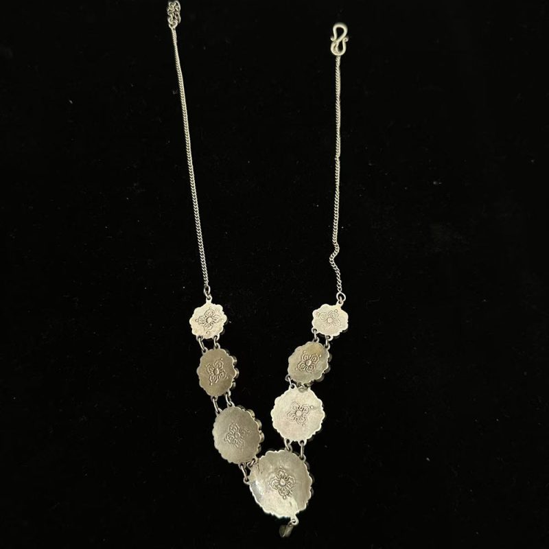 Blooming Wealth Turquoise and Silver Necklace - Image 2