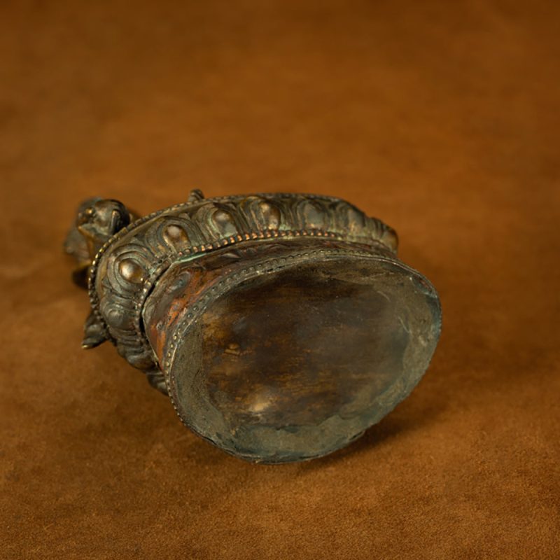 Extremely Rare Ming Dynasty Tibetan Pala Style Gilded Yellow Jambhala - Image 4