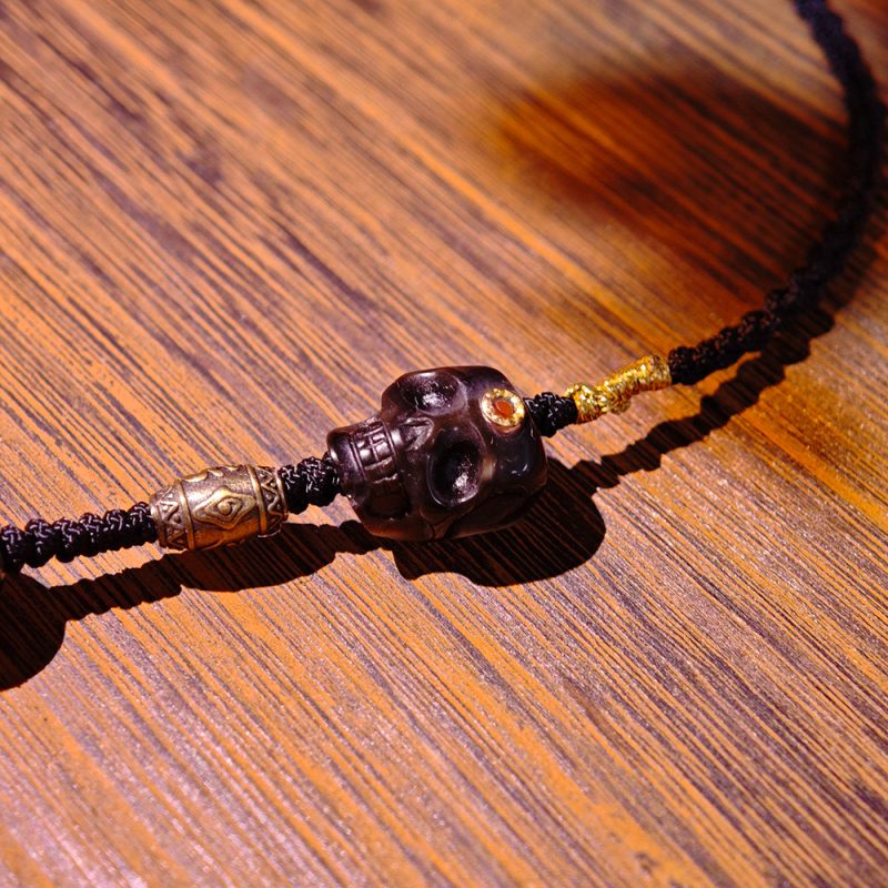 Nine-Eye Tibetan Agate Pendant – Spiritual Protection Necklace with Handcrafted Design - Image 4