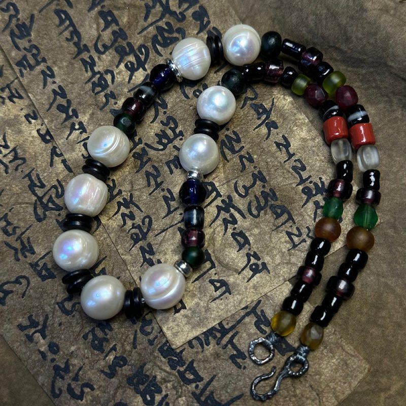 Sacred Harmony Crystal & Pearl Talisman - Image 3
