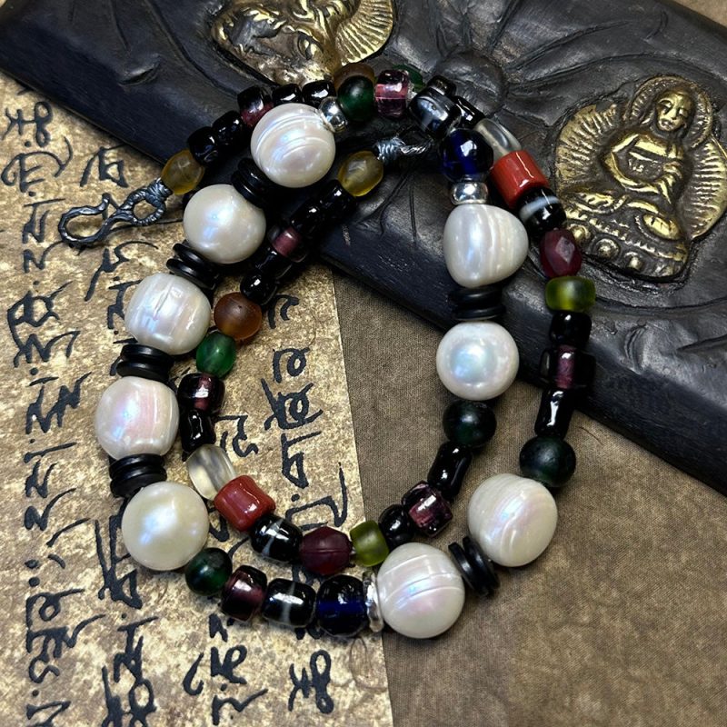 Sacred Harmony Crystal & Pearl Talisman - Image 2