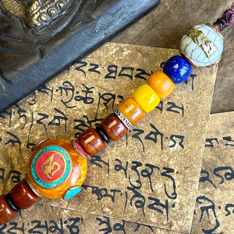 Blessed OM Amber Necklace for Prosperity & Protection - Image 5