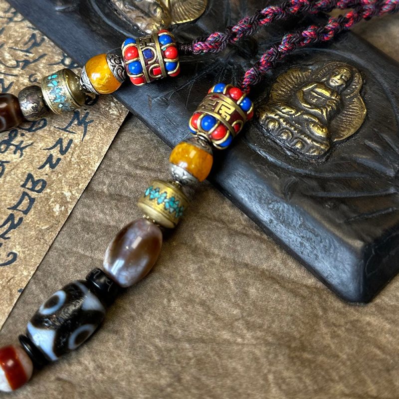 Blessed OM Amber Necklace for Prosperity & Protection - Image 6