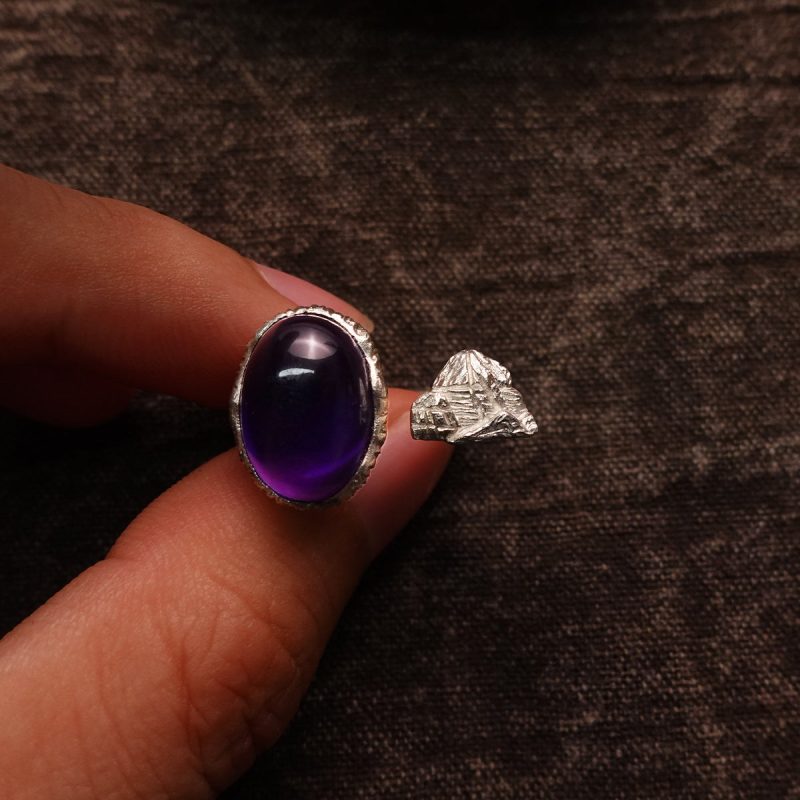 KAILASH ENERGY Chakra Awakening Ring Seven Chakra Gemstone 925 Sterling Silver Adjustable - Image 2