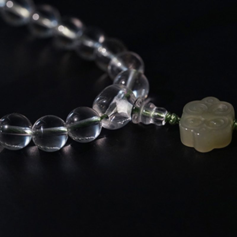 Blessing Energy Clear Quartz Protection 108 Mala Beads - Image 6