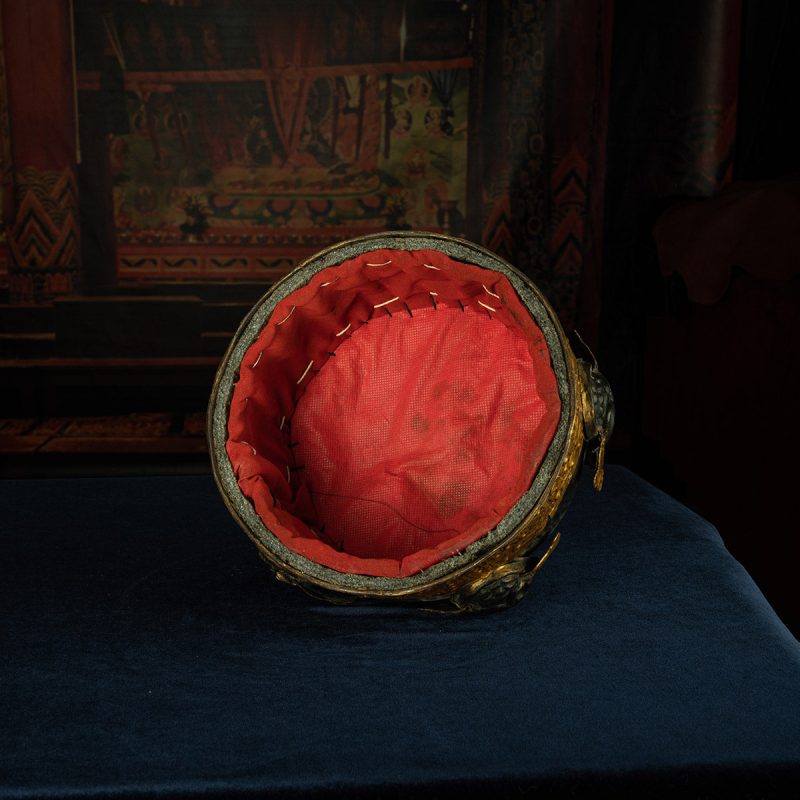 Qing Dynasty   Giant Padmasambhava Hat Tibetan Dharma Instrument Gilt Samye Monastery - Image 5