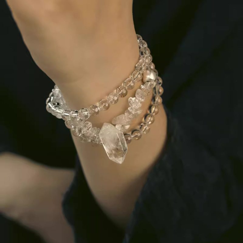 Healing Energy Clear Quartz Bracelet - Image 3