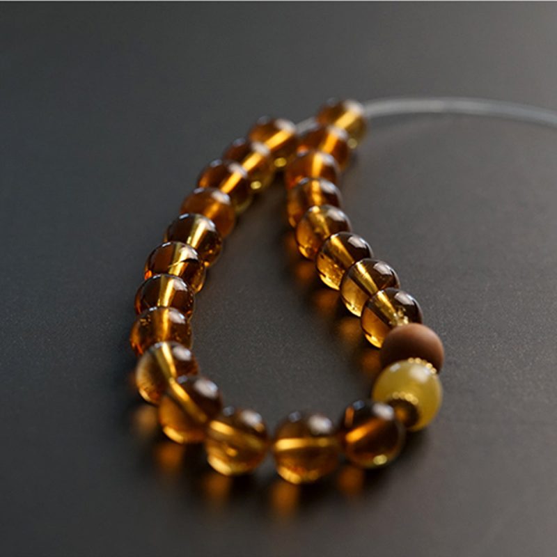 Citrine Prosperity Sandalwood Bracelet - Image 3
