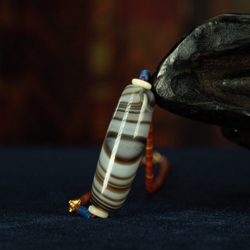 Buddha's Eye Pearl Tibetan Millennium Dzi Bead Sardonyx Natural Manifestation - Image 2
