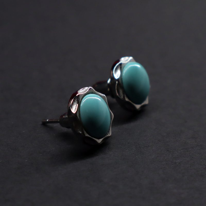 EXQUISITE IN Lotus Wealth Turquoise Earrings - Image 2