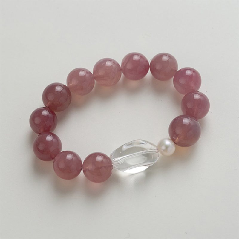 Rose Quartz and Amethyst Emotional Energy Bracelet - Image 6