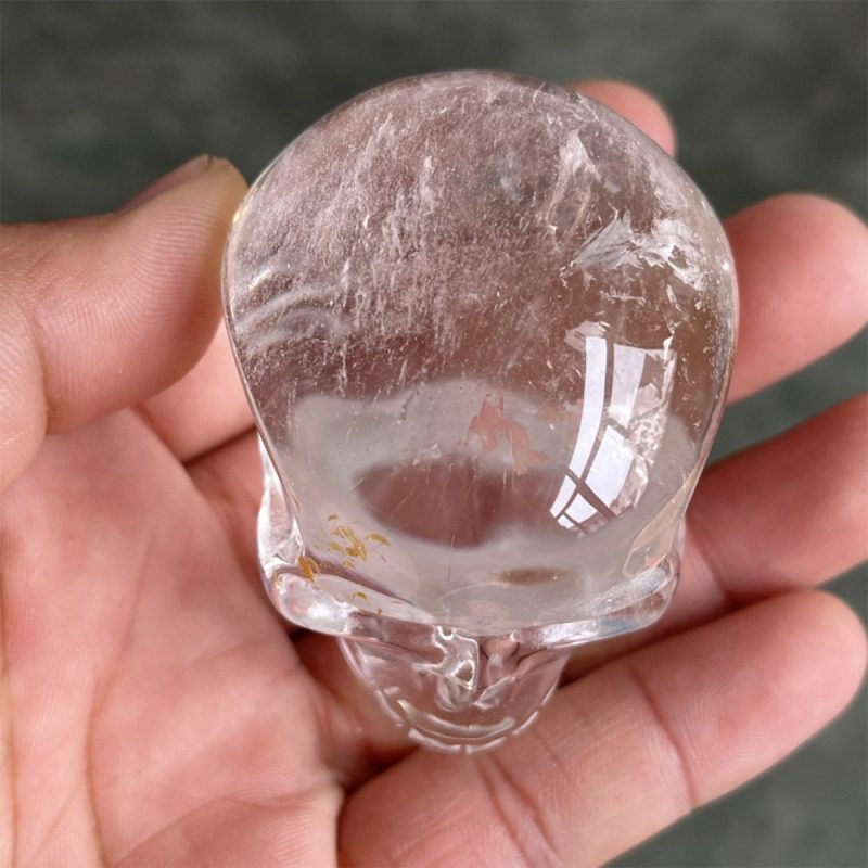 Quartz Crystal Skull Expands Psychic Energy Tibetan White Quartz Crystal - Image 6