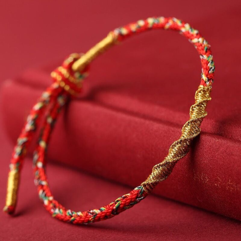 EXQUISITE IN Handmade Chinese Zodiac Natal Buddha Protection Strength Braided String Bracelet - Image 4