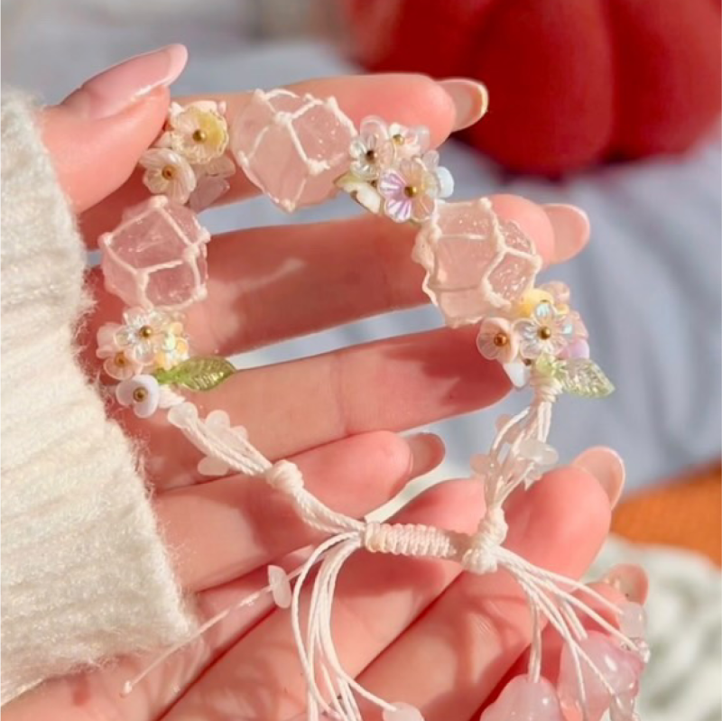 Radiant Embrace Love Energy Rose Quartz Bracelet - Image 2