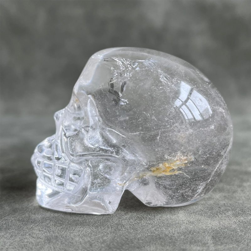 Quartz Crystal Skull Expands Psychic Energy Tibetan White Quartz Crystal - Image 3
