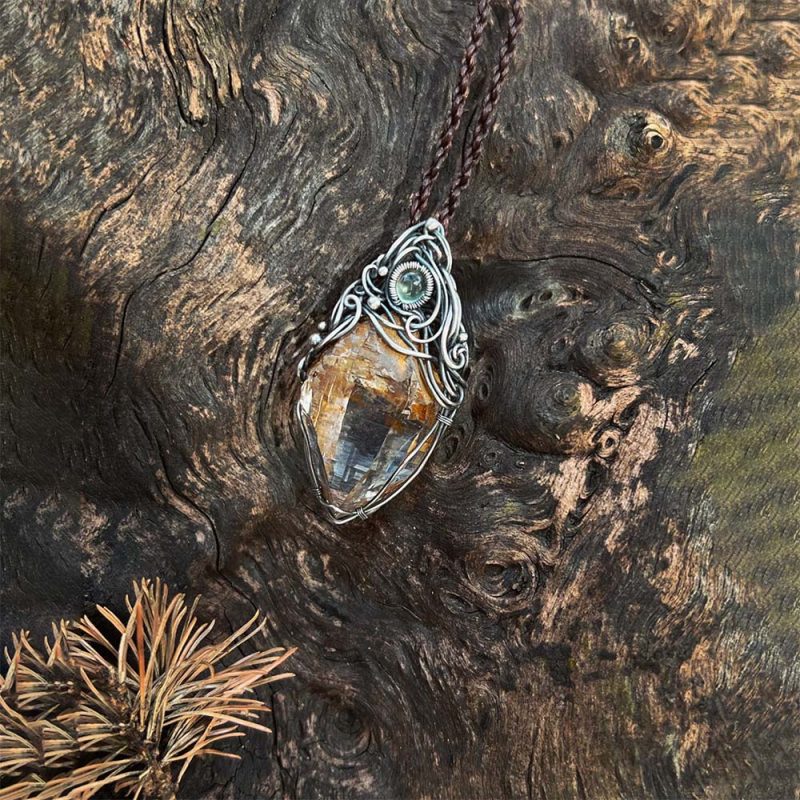 Purity Energy Clear Quartz Silver Pendants - Image 2