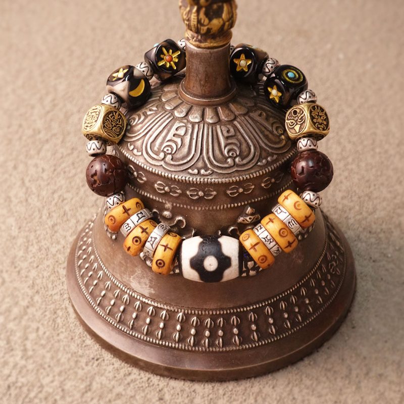 Guardian’s Gift Prosperity & Protection Tibetan Dzi Bead Bracelet - Image 3