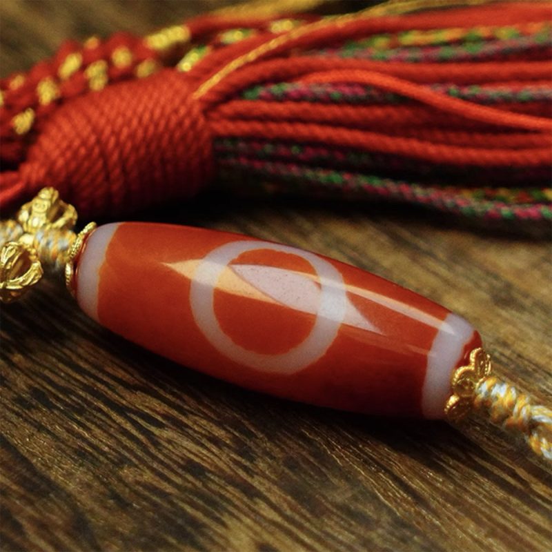 One-eye Dzi Beads Tibetan Millennium Dzi Beads Agate - Image 3