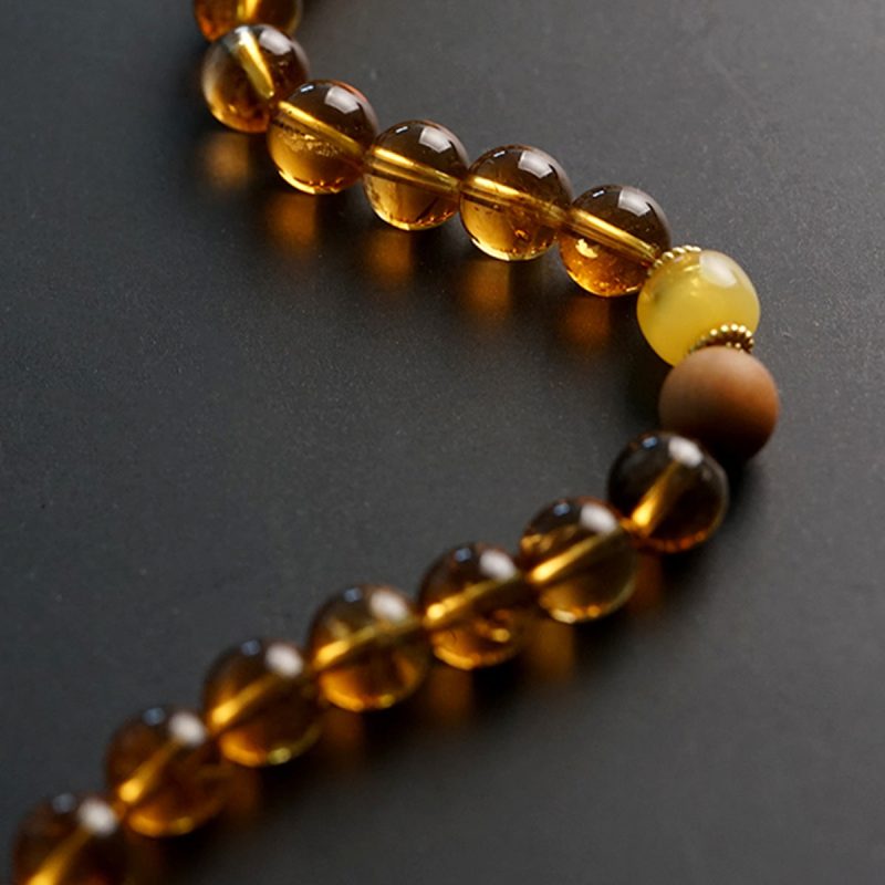 Citrine Prosperity Sandalwood Bracelet - Image 5