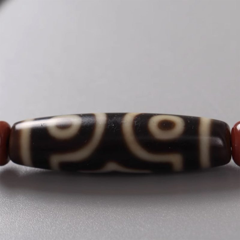 Awakening Three Eyes Dzi Beads Tibetan Necklace Natural agate chalcedony - Image 7