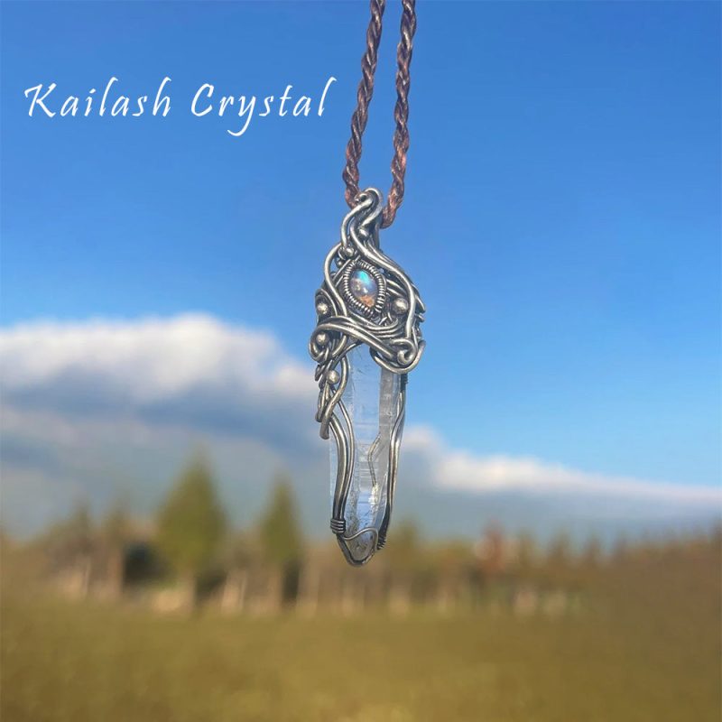 Blissful Connection Love Energy Clear Quartz Silver Pendants - Image 4