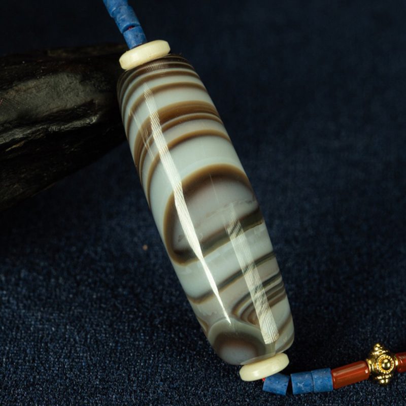 Buddha's Eye Pearl Tibetan Millennium Dzi Bead Sardonyx Natural Manifestation - Image 3