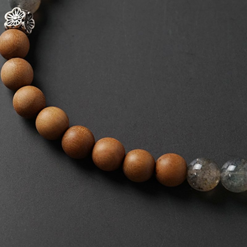 Labradorite and Sandalwood Lucky Energy Bracelet - Image 6