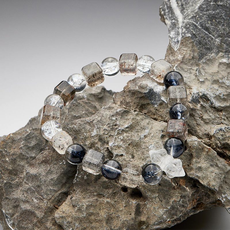 Protective Energy Black Quartz Green Phantom Quartz Bracelet - Image 3