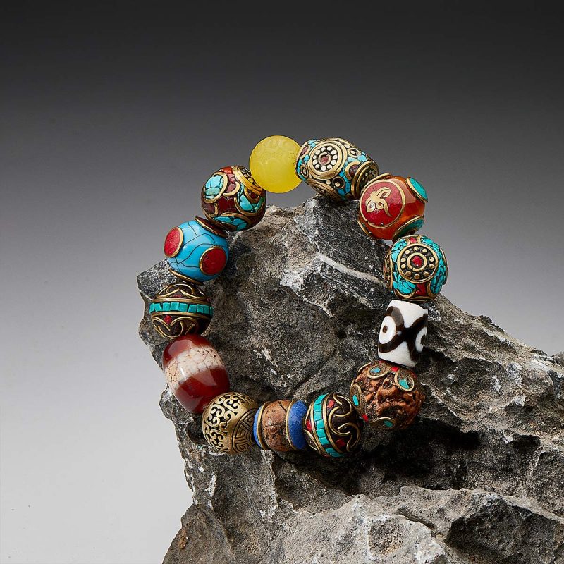 Healing Grace Medicine Buddha Dzi Bracelet - Image 5