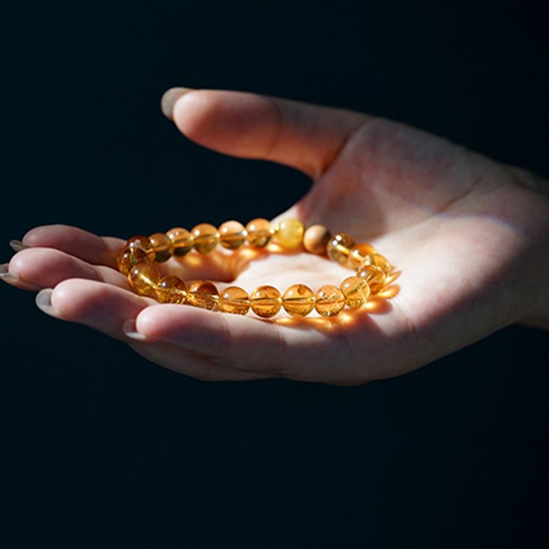 Citrine Prosperity Sandalwood Bracelet - Image 6