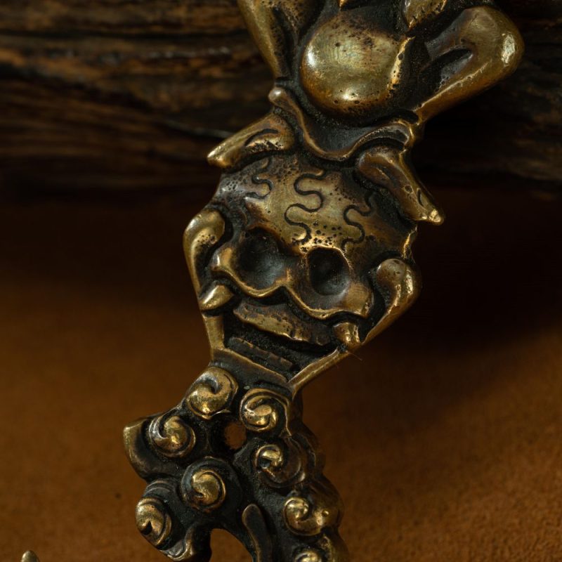 Qing Dynasty  Vajra Demon Descending Hook - Lengma copper  Tibet accessories  Gandan Temple - Image 16