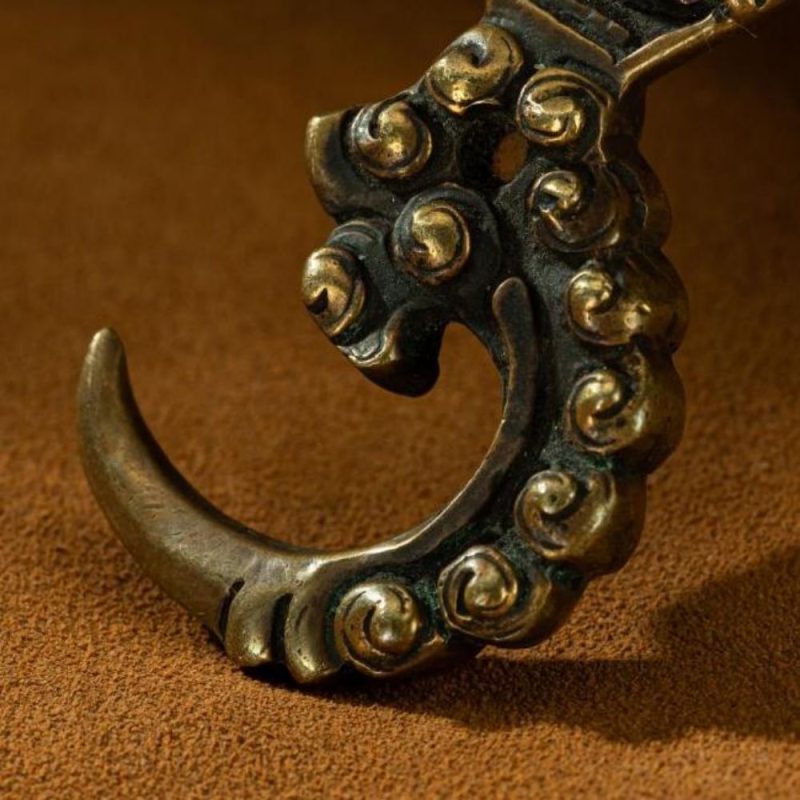 Qing Dynasty  Vajra Demon Descending Hook - Lengma copper  Tibet accessories  Gandan Temple - Image 17