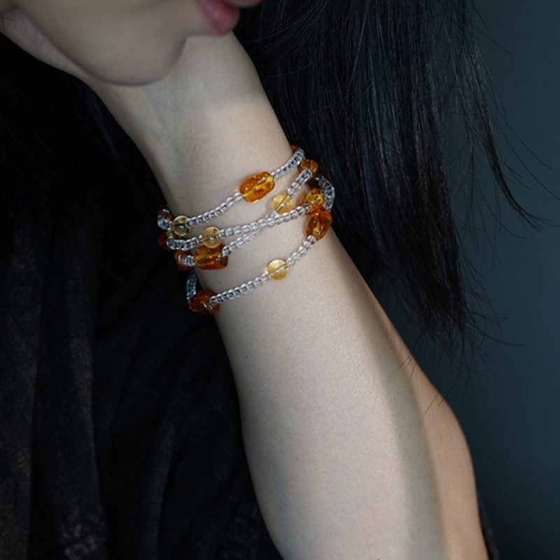 Citrine Amber Wealth Energy Bracelet - Image 4
