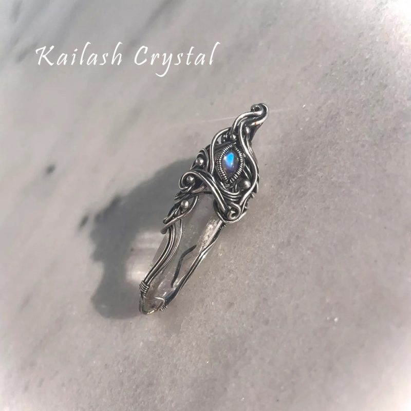 Blissful Connection Love Energy Clear Quartz Silver Pendants - Image 3