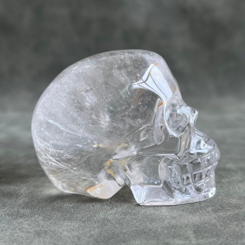 Quartz Crystal Skull Expands Psychic Energy Tibetan White Quartz Crystal - Image 2