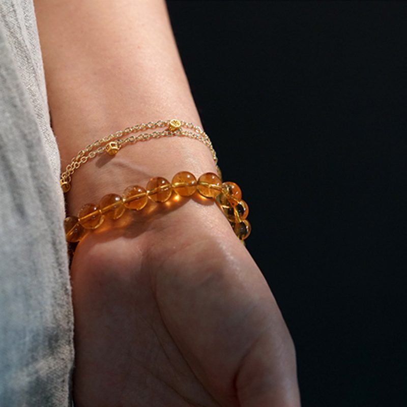 Citrine Prosperity Sandalwood Bracelet - Image 7
