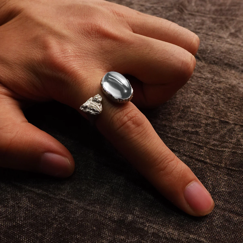 KAILASH ENERGY Chakra Awakening Ring Seven Chakra Gemstone 925 Sterling Silver Adjustable - Image 5