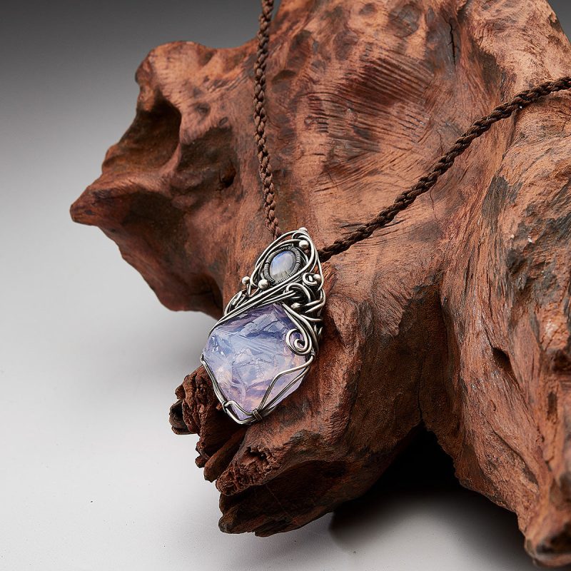 Peace Energy Amethyst Silver Pendants - Image 4