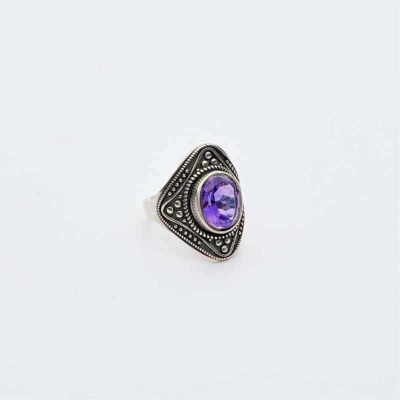 Spiritual Energy Amethyst Sterling Silver Rings - Image 5