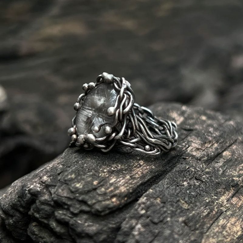 Celestial Serenity Energy Silver Crystal Rings - Image 5