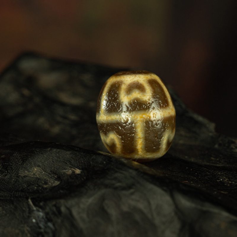 Yellow Tooth Padmasambhava Dalo Old Dzi Beads Tibetan Millennium Dzi Beads Pure and Rare - Image 8