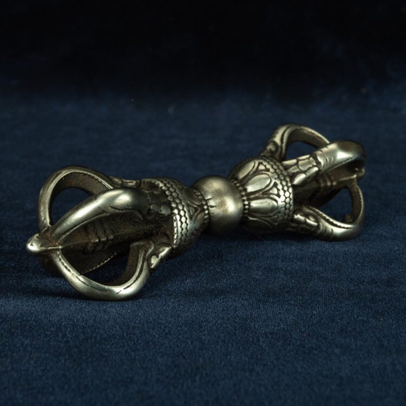 Qing Dynasty Five-pronged Vajra Tibetan Dharma Weapon White Lima - Image 4