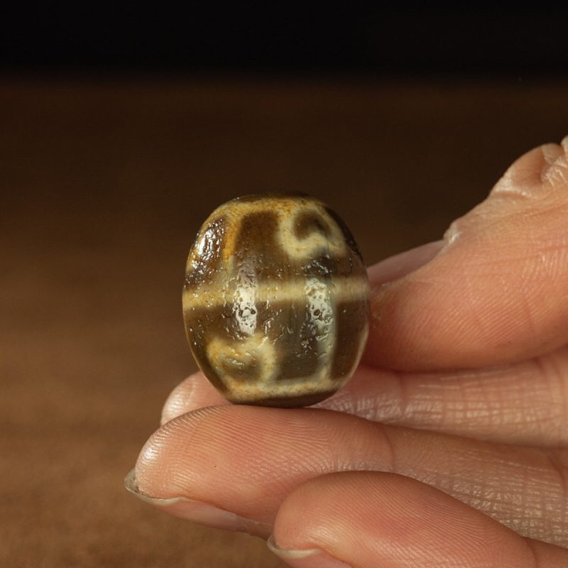 Yellow Tooth Padmasambhava Dalo Old Dzi Beads Tibetan Millennium Dzi Beads Pure and Rare - Image 9
